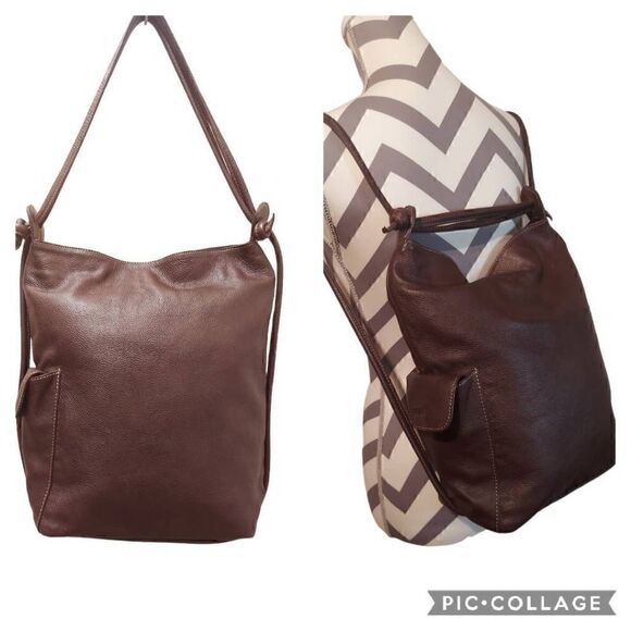 Naor Jacoby Leather Vesatile Backpack